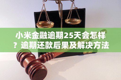 小米金融逾期25天会怎样？逾期还款后果及解决方法