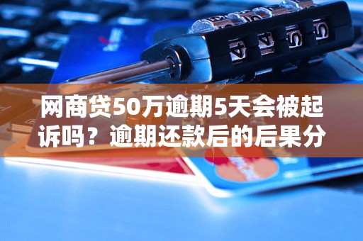 网商贷50万逾期5天会被起诉吗？逾期还款后的后果分析