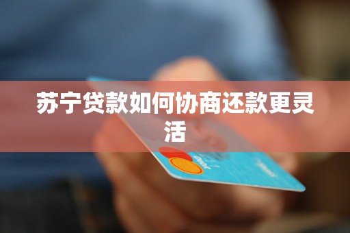 苏宁贷款如何协商还款更灵活