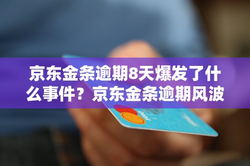 京东金条逾期8天爆发了什么事件？京东金条逾期风波原因分析