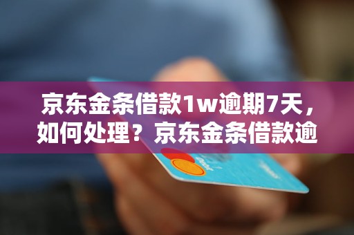 京东金条借款1w逾期7天，如何处理？京东金条借款逾期处理攻略
