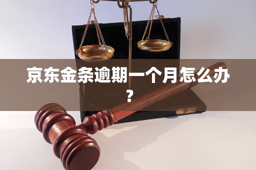 京东金条逾期一个月怎么办？