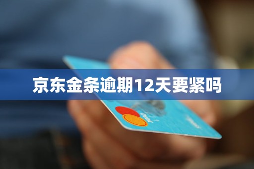京东金条逾期12天要紧吗