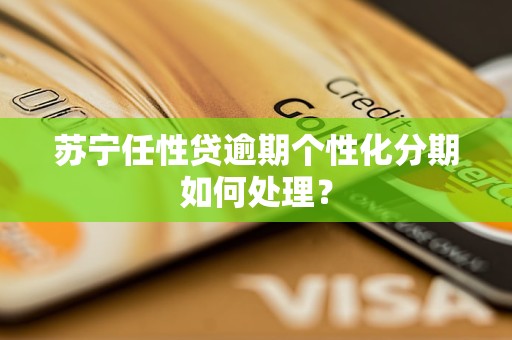 苏宁任性贷逾期个性化分期如何处理？