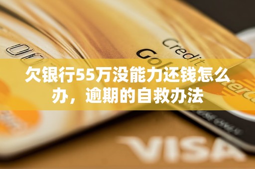 欠银行55万没能力还钱怎么办，逾期的自救办法