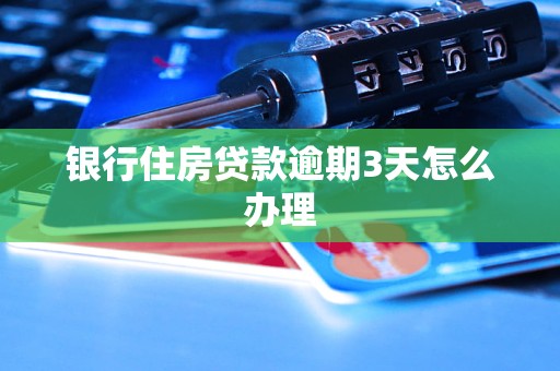 银行住房贷款逾期3天怎么办理