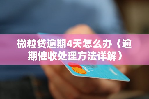 微粒贷逾期4天怎么办（逾期催收处理方法详解）