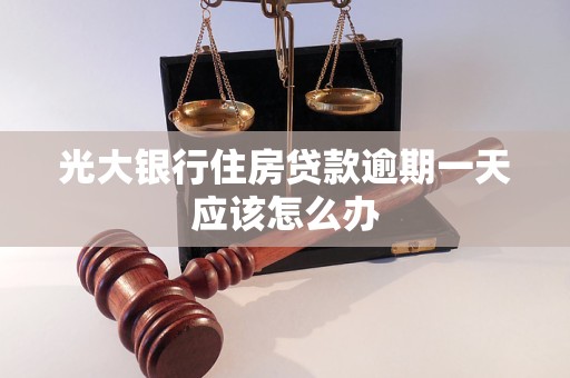 光大银行住房贷款逾期一天应该怎么办