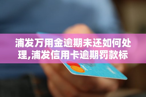 浦发万用金逾期未还如何处理,浦发信用卡逾期罚款标准