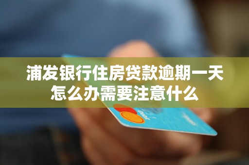 浦发银行住房贷款逾期一天怎么办需要注意什么