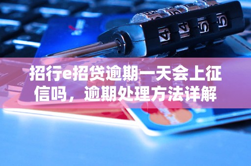 招行e招贷逾期一天会上征信吗，逾期处理方法详解