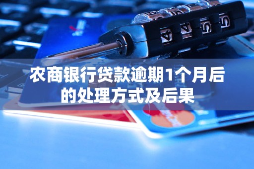 农商银行贷款逾期1个月后的处理方式及后果