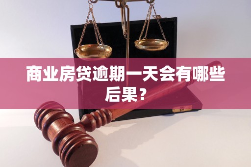 商业房贷逾期一天会有哪些后果？