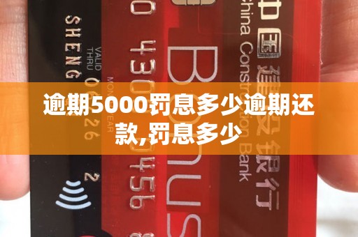 逾期5000罚息多少逾期还款,罚息多少