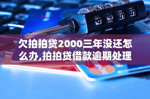 欠拍拍贷2000三年没还怎么办,拍拍贷借款逾期处理方法