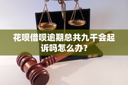 花呗借呗逾期总共九千会起诉吗怎么办？