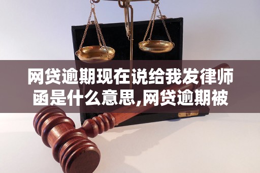 网贷逾期现在说给我发律师函是什么意思,网贷逾期被发律师函怎么办