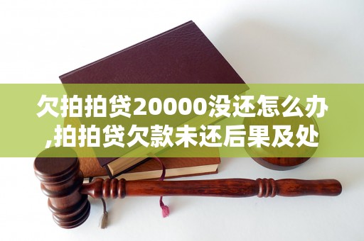 欠拍拍贷20000没还怎么办,拍拍贷欠款未还后果及处理方法