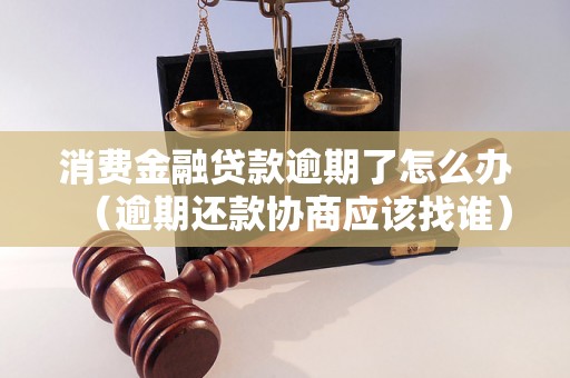 消费金融贷款逾期了怎么办（逾期还款协商应该找谁）