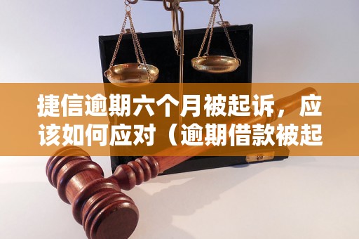 捷信逾期六个月被起诉，应该如何应对（逾期借款被起诉后的解决办法）