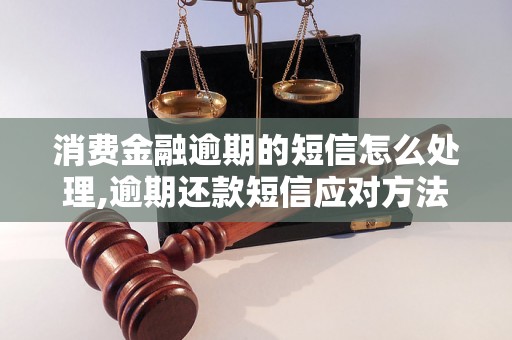 消费金融逾期的短信怎么处理,逾期还款短信应对方法