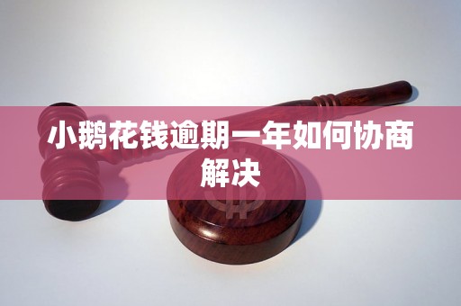 小鹅花钱逾期一年如何协商解决