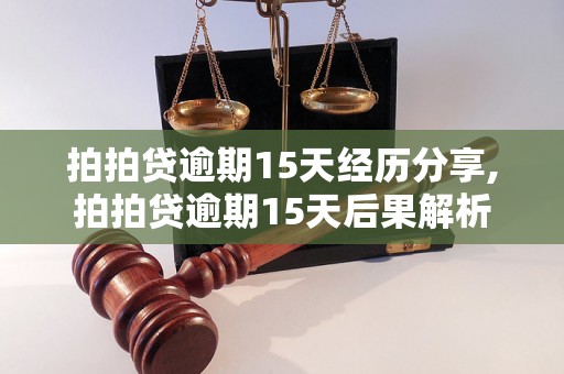 拍拍贷逾期15天经历分享,拍拍贷逾期15天后果解析