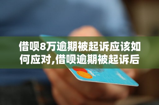 借呗8万逾期被起诉应该如何应对,借呗逾期被起诉后的解决方法