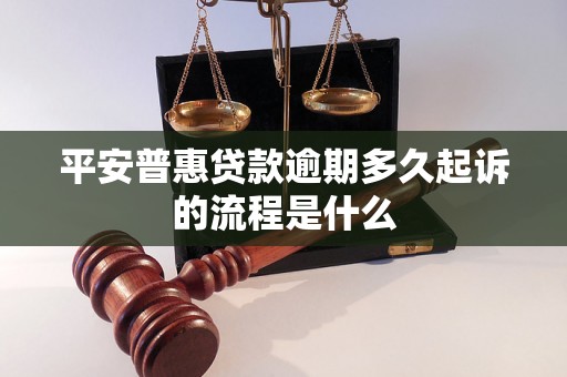 平安普惠贷款逾期多久起诉的流程是什么