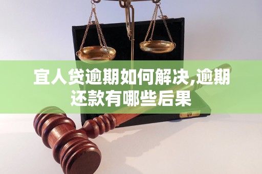 宜人贷逾期如何解决,逾期还款有哪些后果