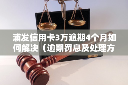 浦发信用卡3万逾期4个月如何解决（逾期罚息及处理方式）