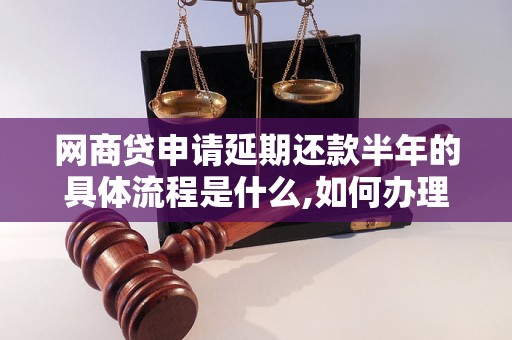 网商贷申请延期还款半年的具体流程是什么,如何办理网商贷延期还款