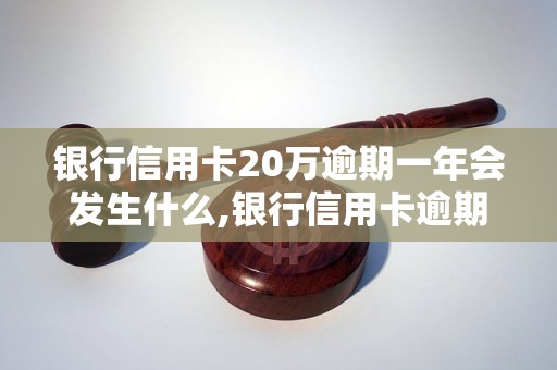 银行信用卡20万逾期一年会发生什么,银行信用卡逾期一年后果如何