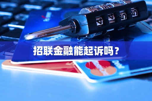 招联金融能起诉吗？