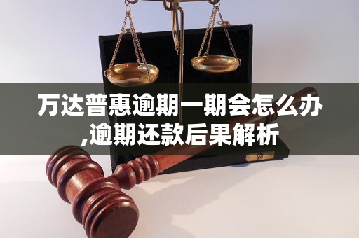 万达普惠逾期一期会怎么办,逾期还款后果解析