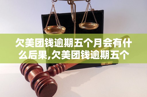 欠美团钱逾期五个月会有什么后果,欠美团钱逾期五个月需要承担的法律责任