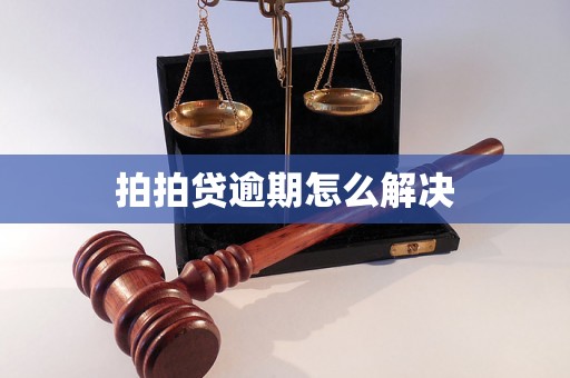 拍拍贷逾期怎么解决