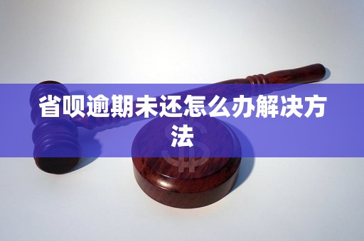 省呗逾期未还怎么办解决方法