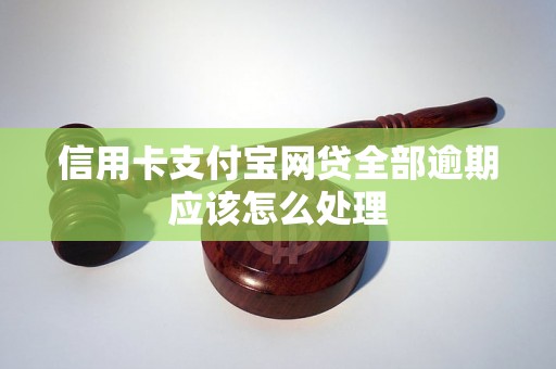 信用卡支付宝网贷全部逾期应该怎么处理