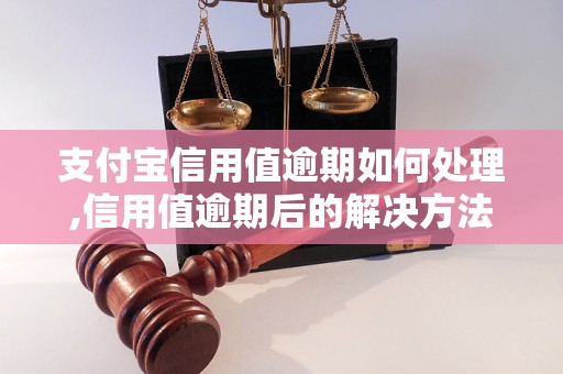 支付宝信用值逾期如何处理,信用值逾期后的解决方法