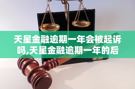 天星金融逾期一年会被起诉吗,天星金融逾期一年的后果是什么