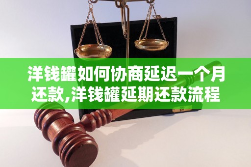 洋钱罐如何协商延迟一个月还款,洋钱罐延期还款流程解析