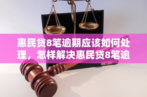 惠民贷8笔逾期应该如何处理，怎样解决惠民贷8笔逾期问题