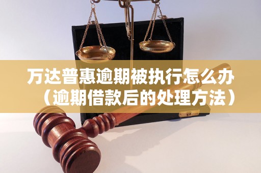 万达普惠逾期被执行怎么办（逾期借款后的处理方法）