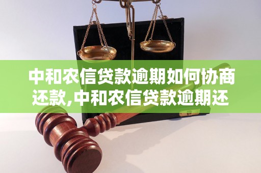 中和农信贷款逾期如何协商还款,中和农信贷款逾期还款方式及注意事项