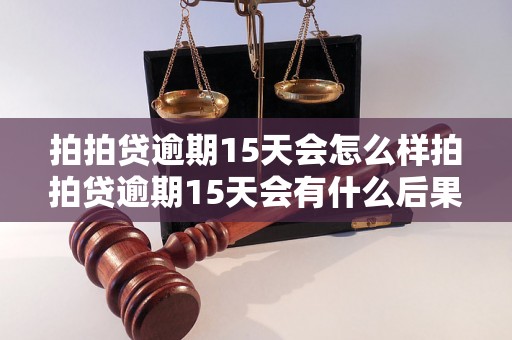 拍拍贷逾期15天会怎么样拍拍贷逾期15天会有什么后果