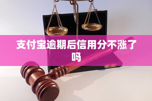 支付宝逾期后信用分不涨了吗