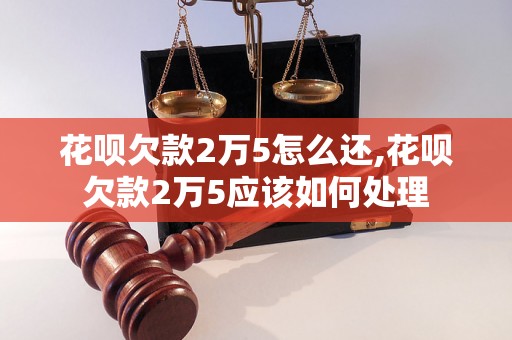 花呗欠款2万5怎么还,花呗欠款2万5应该如何处理