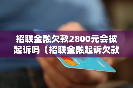 招联金融欠款2800元会被起诉吗（招联金融起诉欠款2800元的情况）