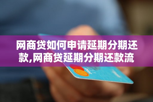 网商贷如何申请延期分期还款,网商贷延期分期还款流程详解